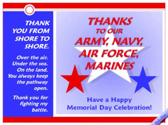 Thanks To Our Armed Services.