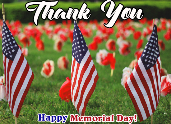 Thank You For Memorial Day Wishes.