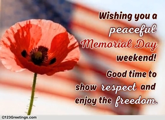 Share A Peaceful Memorial Day Wish