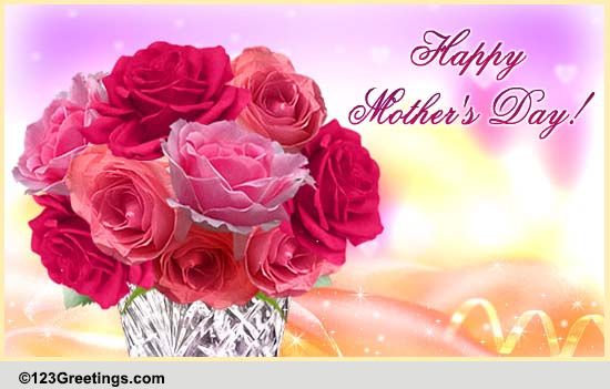 Roses For Mom! Free Flowers eCards, Greeting Cards | 123 Greetings