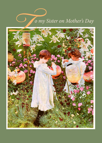 Sister Flower Garden For Mother’s Day.