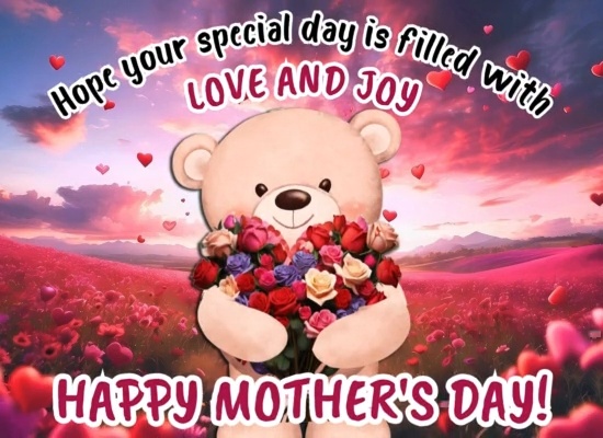 Send Love Hugs On Mothers Day