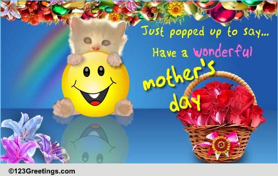 Cute Kitty Wishes For Mother's Day! Free Friends eCards, Greeting Cards ...