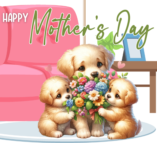 Happy Mother’s Day Puppies!