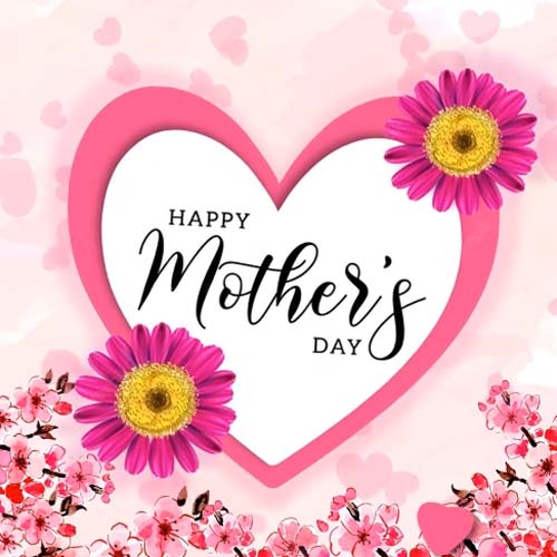 Flowers And Heart. Free Happy Mother's Day eCards, Greeting Cards | 123 ...