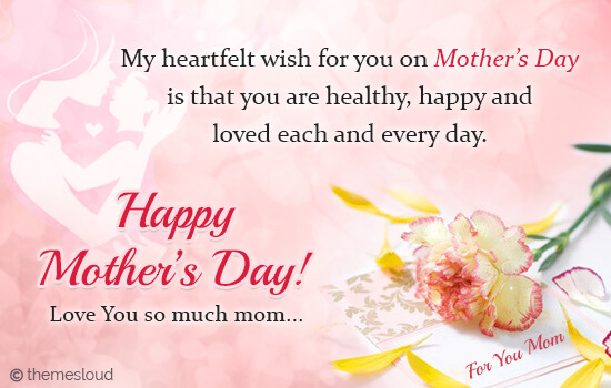 My Heartfelt Wish For You Mom... Free Love You Mom eCards | 123 Greetings