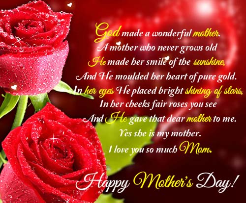 You Are A Wonderful Mother. Free Love You Mom eCards, Greeting Cards ...