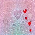 I Love You Mom Greeting Card.