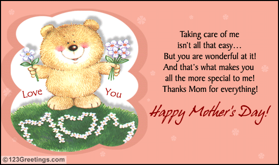 A Cute Postcard For Your Mom. Free Special Moms eCards, Greeting Cards ...