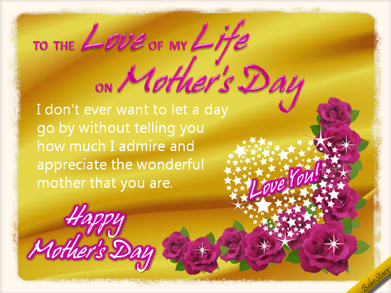 To The Love Of My Life. Free Special Moms eCards, Greeting Cards | 123 ...