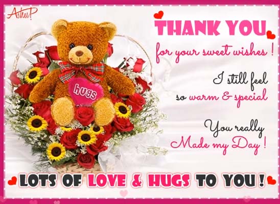 Thank You Hugs! Free Thank You eCards, Greeting Cards | 123 Greetings