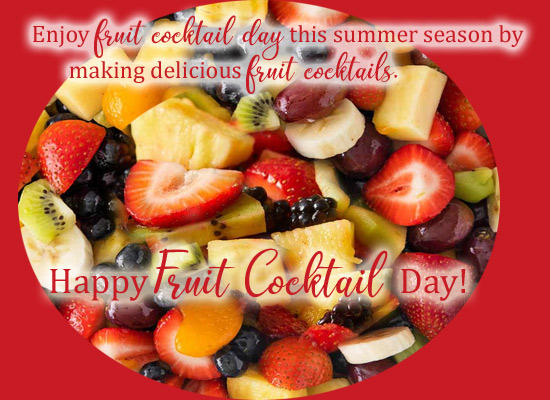 Enjoy Delicious Fruit Cocktails...