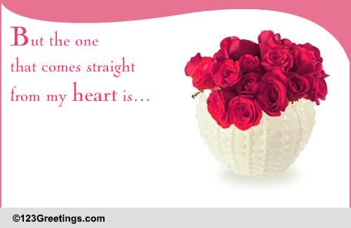 Heartfelt online Romance Week Wishes!