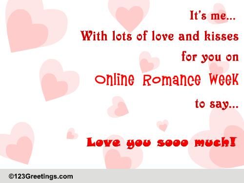 A Cute Online Romance Week Wish.