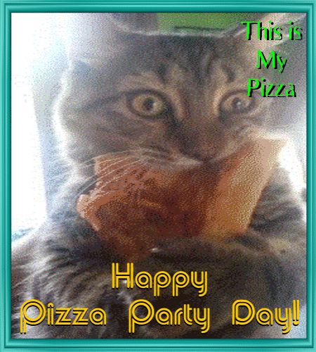 Kitty Loves Pizza.