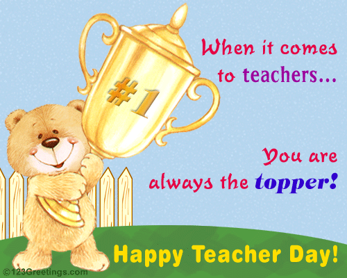 For A Great Teacher!