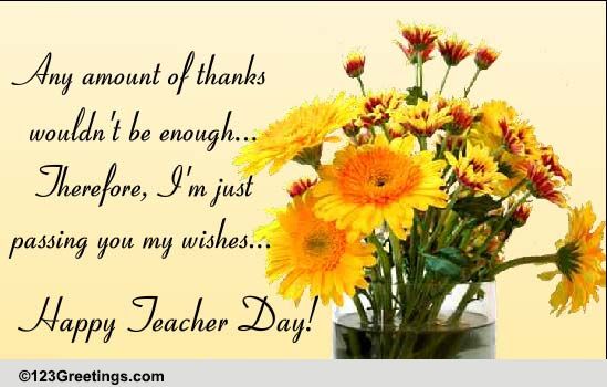 special teachers day cards