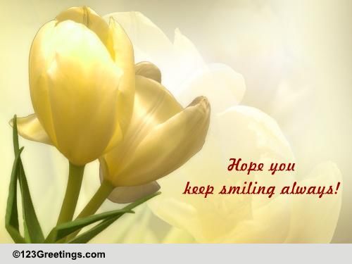 Warm Wish On Tulip Day. Free Tulip Day eCards, Greeting Cards | 123 ...