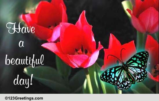 Send Wishes For A Beautiful Tulip Day!
