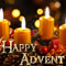 Happy Advent And Candles.