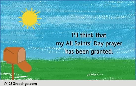 All Saints' Day Wish...