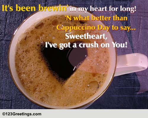 Happy Cappuccino Day.