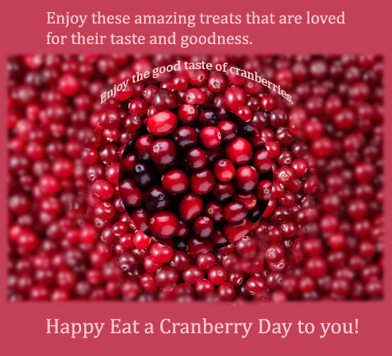 Enjoy Goodness Of Cranberries!