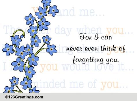 Forget Me Not Day Love Wish... Free Forget Me Not Day eCards | 123 ...