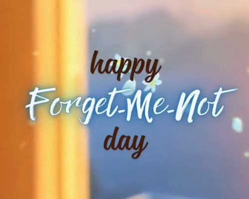 Send Sweet Hi On Forget Me Not Day