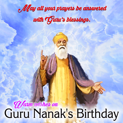 Guru Nanak’s Birthday Blessings...