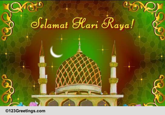 Hari Raya Blessings! Free Hari Raya eCards, Greeting Cards | 123 Greetings