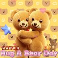 Love To Hug Each Other Beary Much.hug a bear day and have fun.