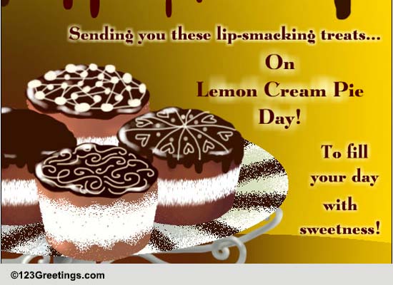 Lip-smacking Lemon Cream Pie Day!