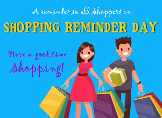 A Reminder To All Shoppers.