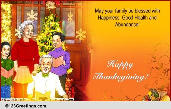 A Thanksgiving Wish! Free For African American eCards, Greeting Cards ...