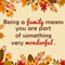 Being A Family...