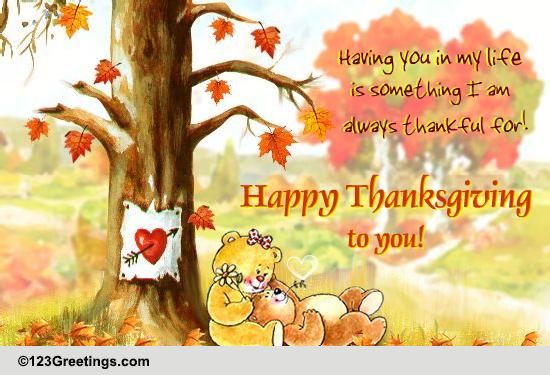 Thankful For Having You! Free Family eCards, Greeting Cards | 123 Greetings