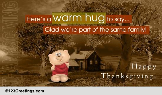 A Thanksgiving Family Wish! Free Family eCards, Greeting Cards | 123 ...