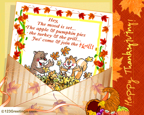 A Special Thanksgiving Invite...