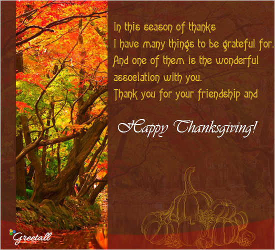 In This Season Of Thanks...