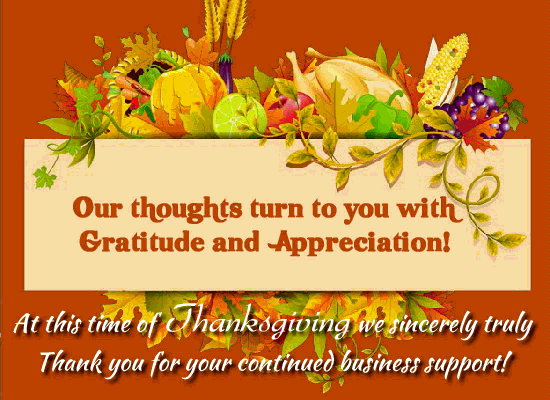 Warm Appreciation And Gratitude!