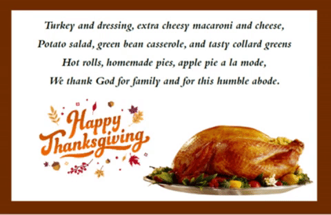 A Thanksgiving Prayer.