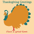 Thanksgiving Greetings, Turkey.