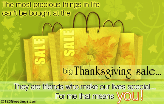 Can't Be Bought At Thanksgiving Sale!