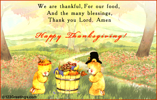 A Thanksgiving Prayer For You!