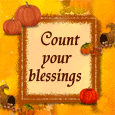 Count Your Blessings On Thanksgiving!