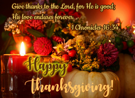 Give Thanks To The Lord...