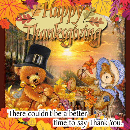 A Thank You Card On Thanksgiving.