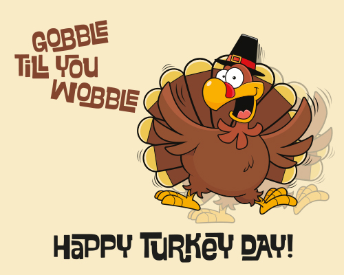 A Wobbly Ecard For Thanksgiving.
