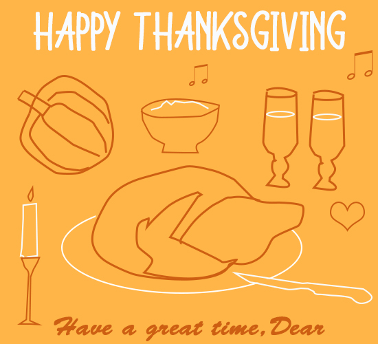 Happy Thanksgiving, Classic Dinner.